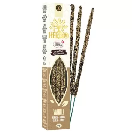 Encens Herbio Vanille – Encens naturel smudge certifié Ecocert