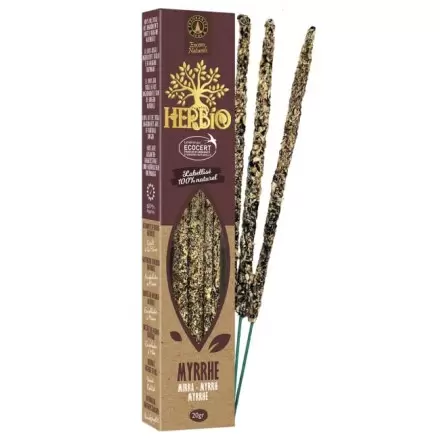Encens Herbio Myrrhe – Encens naturel smudge certifié Ecocert