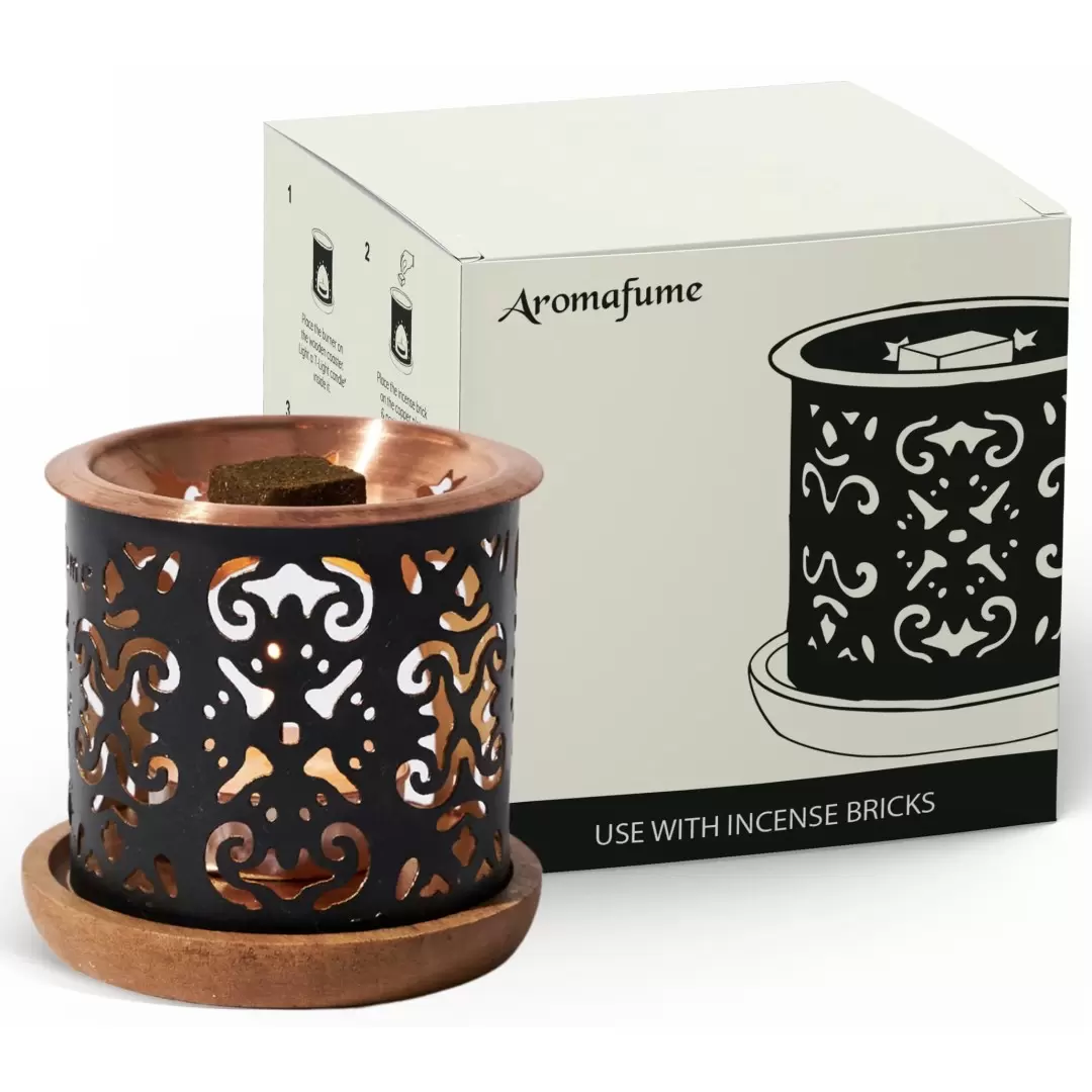 Brûleur d’encens Aromafume Taj Mandala – Diffuseur briques d’encens