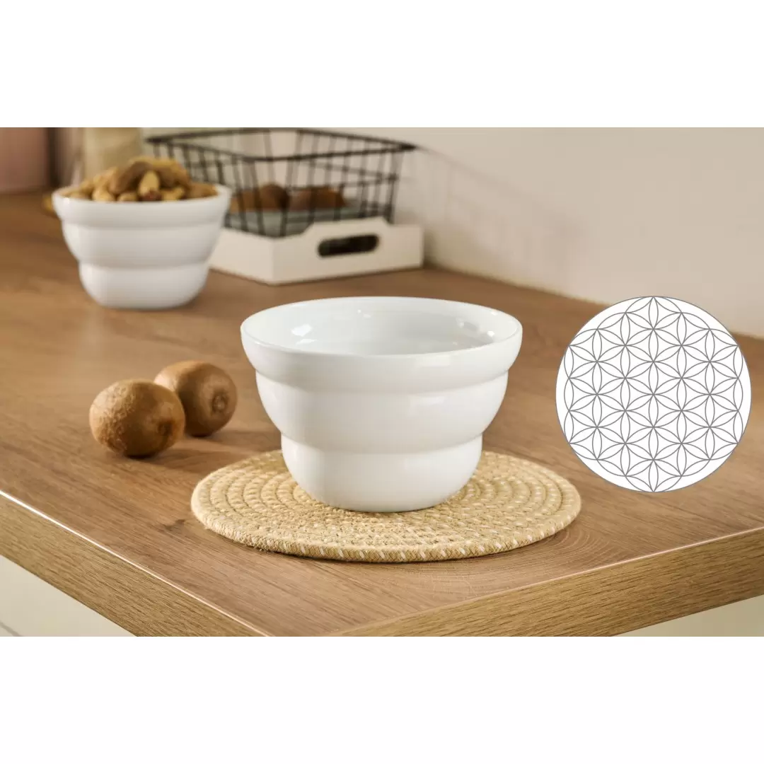 Bol Shinno Fleur de Vie 500 ml Nature's Design – Porcelaine & géométrie sacrée