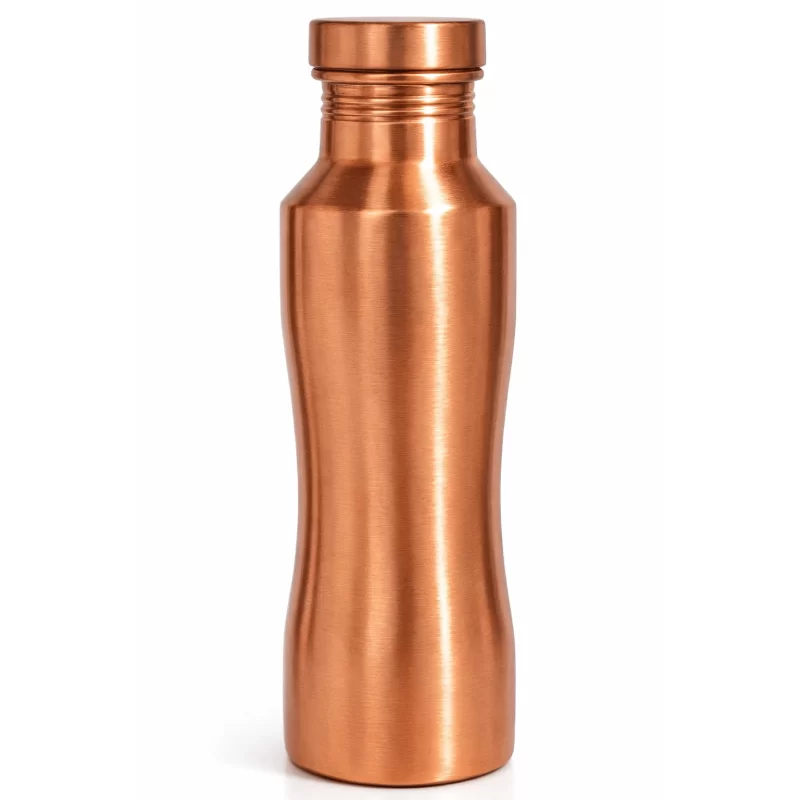 Gourde en cuivre poli mat courbée - 950ml
