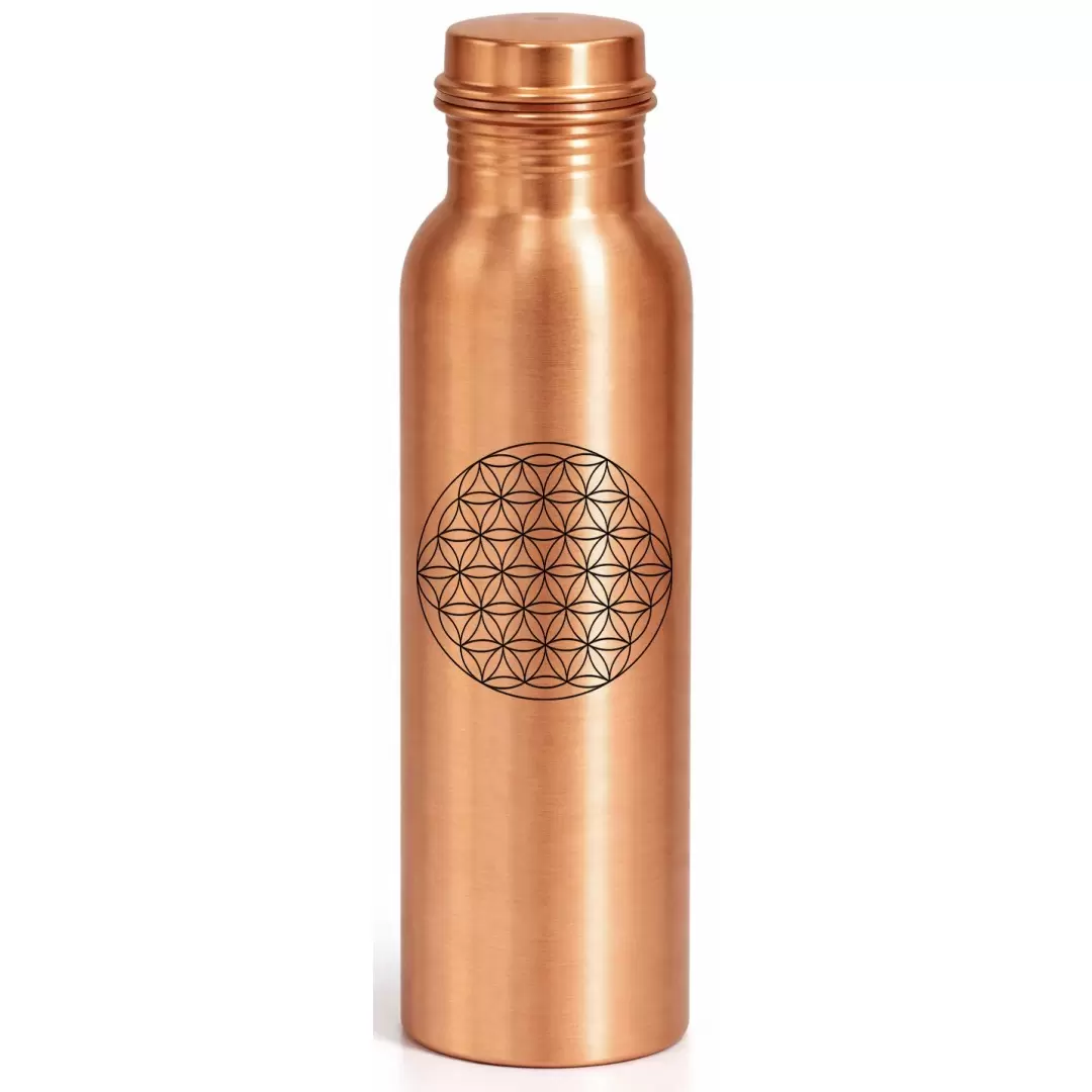 Gourde en cuivre Fleur de Vie - 750ml