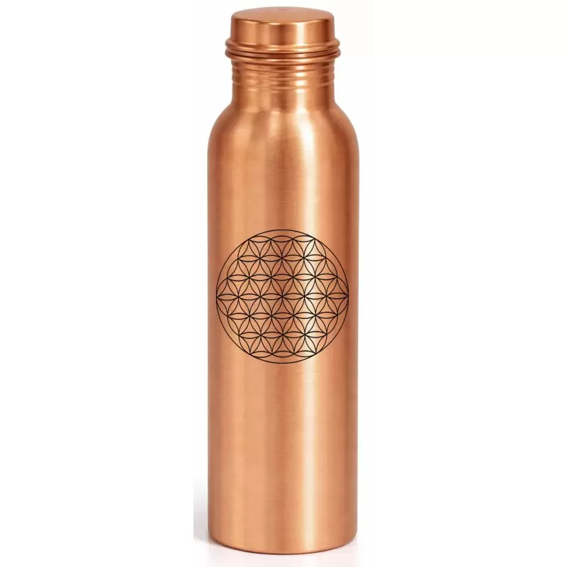 Gourde en cuivre Fleur de Vie - 750ml