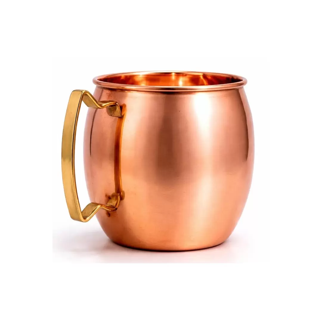 Mug en cuivre avec anse 470ml – Eau ayurvédique