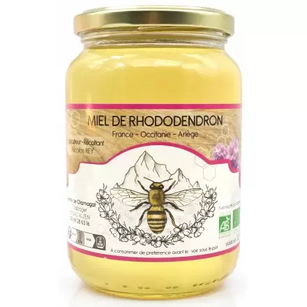 Miel de Rhododendron Bio des Pyrénées - Ferme de Charmagat