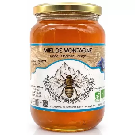 Miel de Montagne Bio des Pyrénées - Ferme de Charmagat