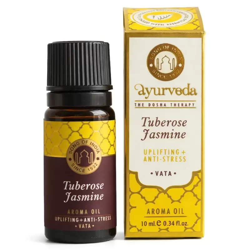 Huile aromatique Jasmin & Tubéreuse Vata 10ml – Ayurveda | Song of India