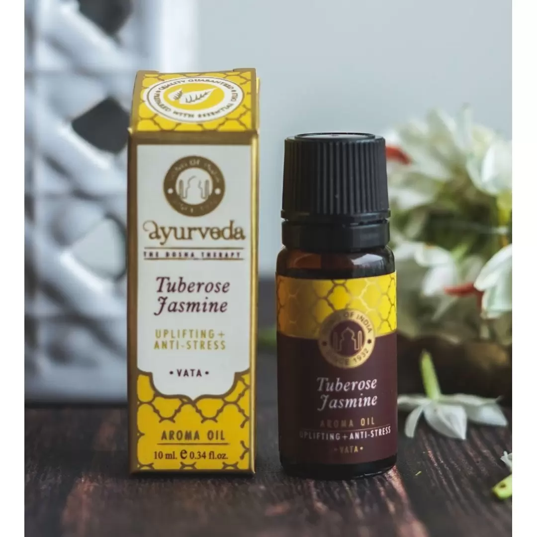 Huile aromatique Jasmin & Tubéreuse Vata 10ml – Ayurveda | Song of India
