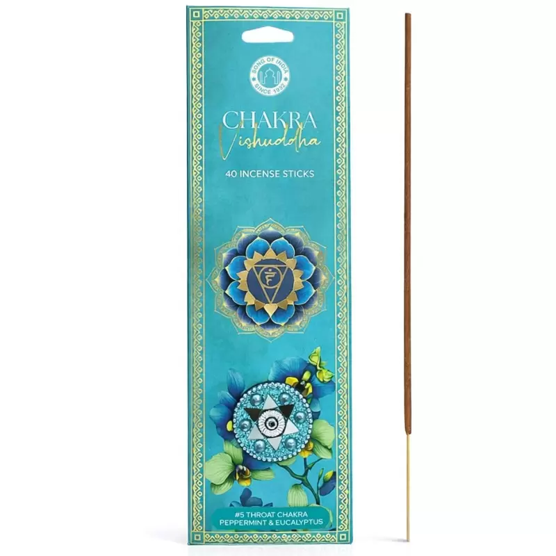 Encens Menthe Poivrée & Eucalyptus – Chakra Vishuddha | Song of India