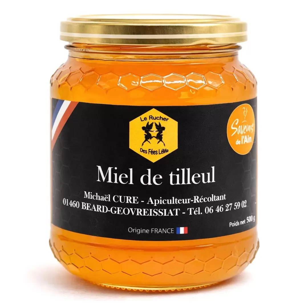 Miel de tilleul du Haut-Bugey - 500g - Le Rucher des Fées Léma