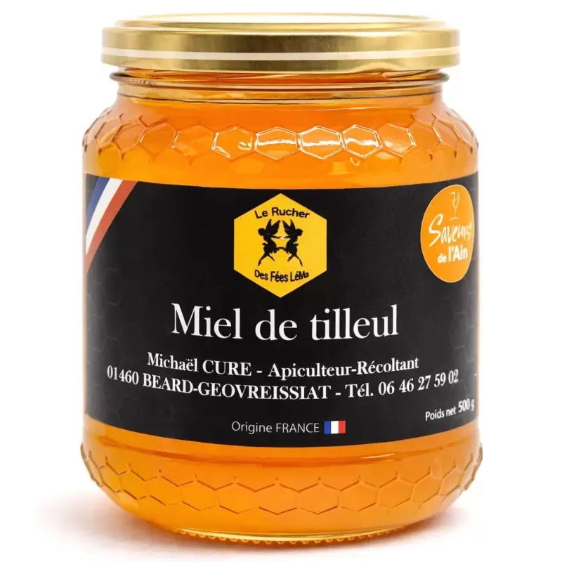 Miel de tilleul du Haut-Bugey - 500g - Le Rucher des Fées Léma
