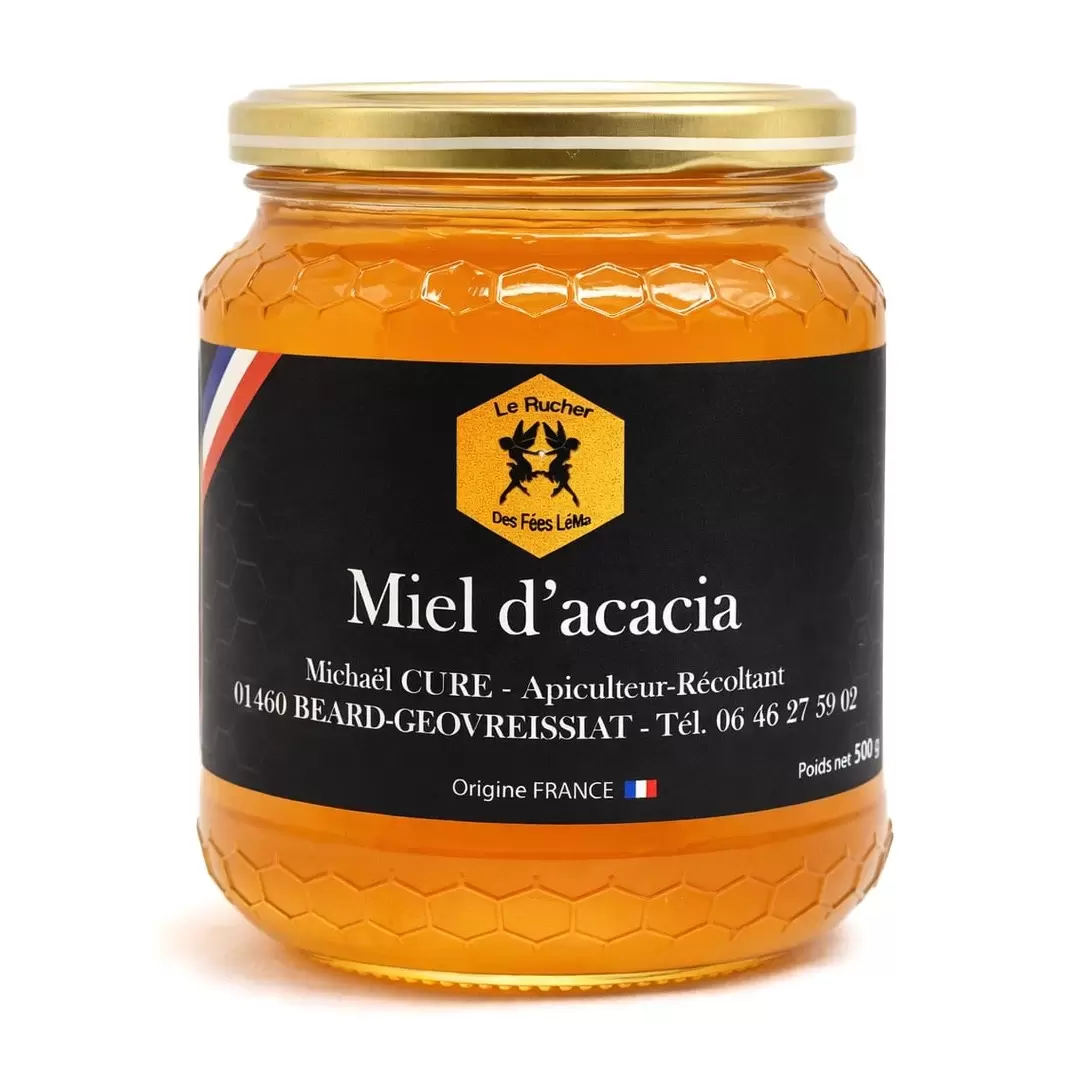 Miel d'acacia du Haut-Bugey - 500g - Le Rucher des Fées Léma
