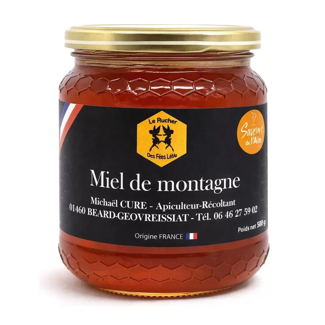 Miel de montagne du Haut-Bugey - riche en Sapin - Rucher des Fées Léma
