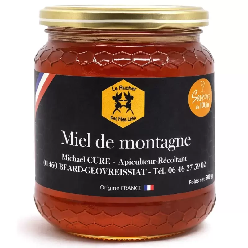 Miel de montagne du Haut-Bugey - riche en Sapin - Rucher des Fées Léma