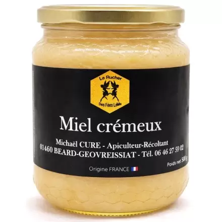 Miel crémeux du Haut-Bugey - 500g - Le Rucher des Fées Léma
