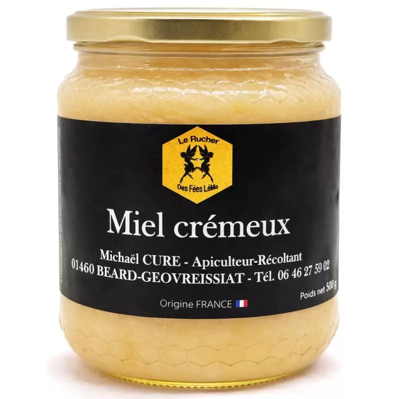 Miel crémeux du Haut-Bugey - 500g - Le Rucher des Fées Léma