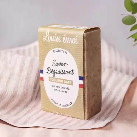 Savon vaisselle solide au marc de café BIO – Couleur Café | Louise émoi