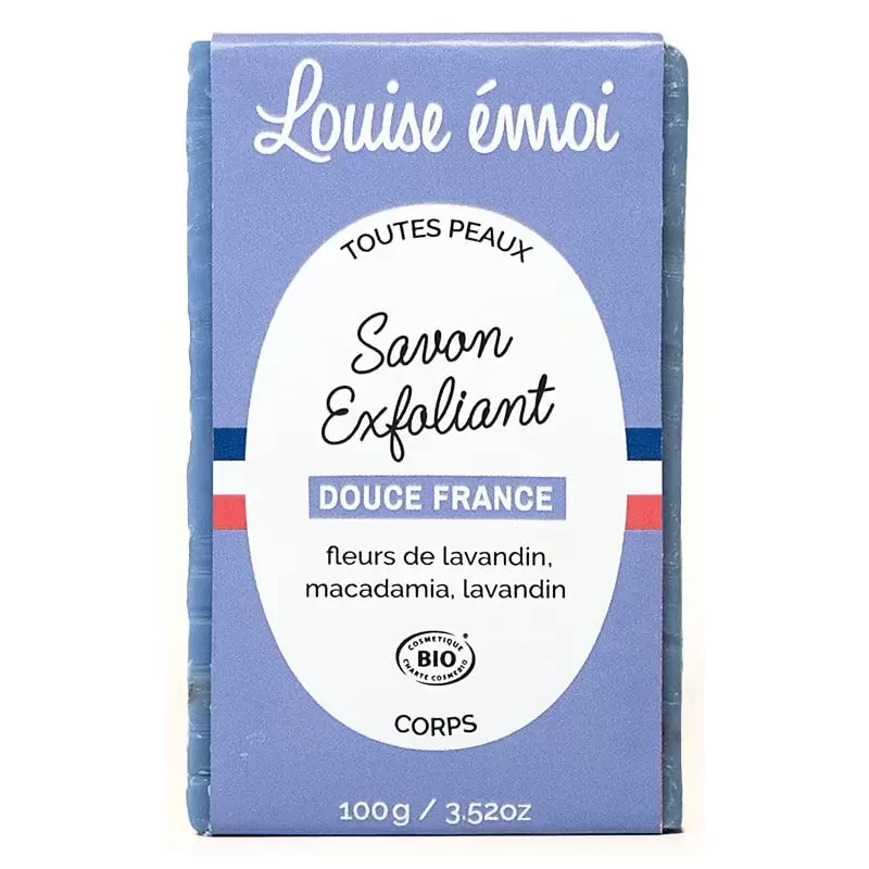 Savon lavandin exfoliant bio saponifié à froid – Douce France | Louise émoi