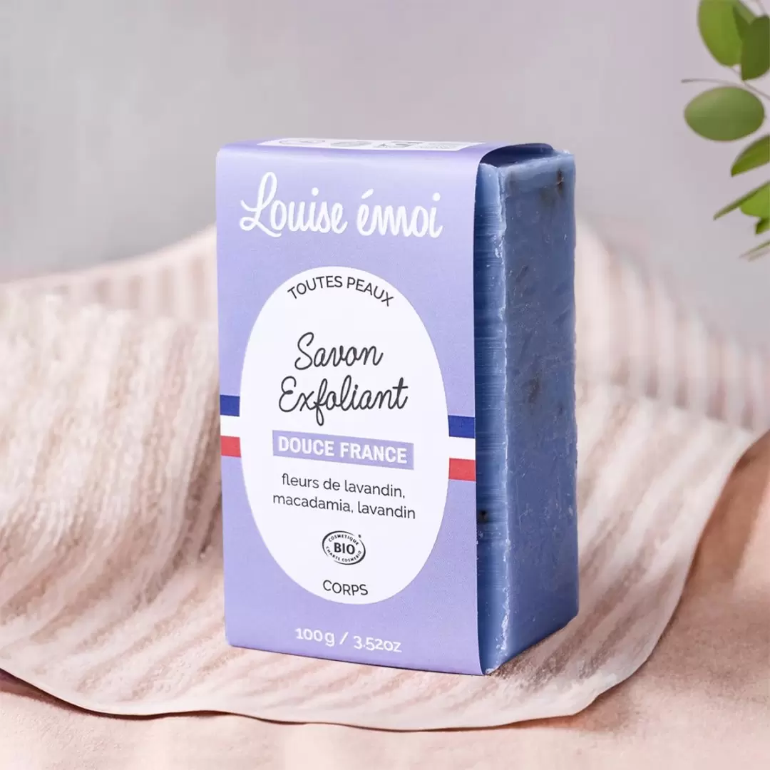 Savon lavandin exfoliant bio saponifié à froid – Douce France | Louise émoi