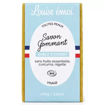 Savon gommant curcuma & nigelle bio – Sable d’Orient | Louise émoi