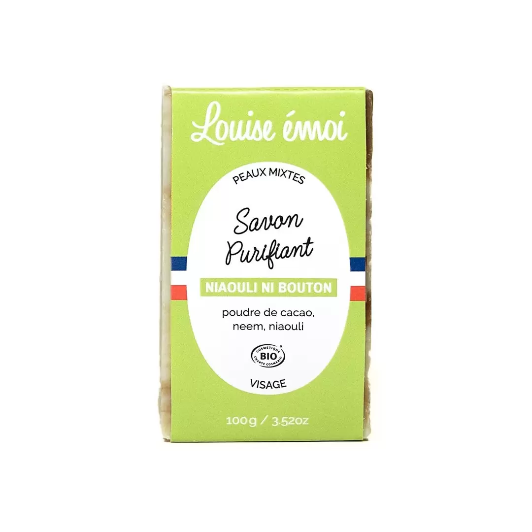 Savon purifiant neem & niaouli bio saponifié à froid – Niaouli Ni Bouton | Louise émoi