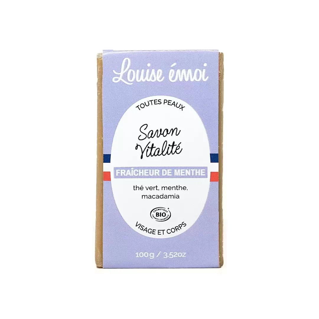 Savon menthe bio saponifié à froid – Fraîcheur de Menthe | Louise émoi
