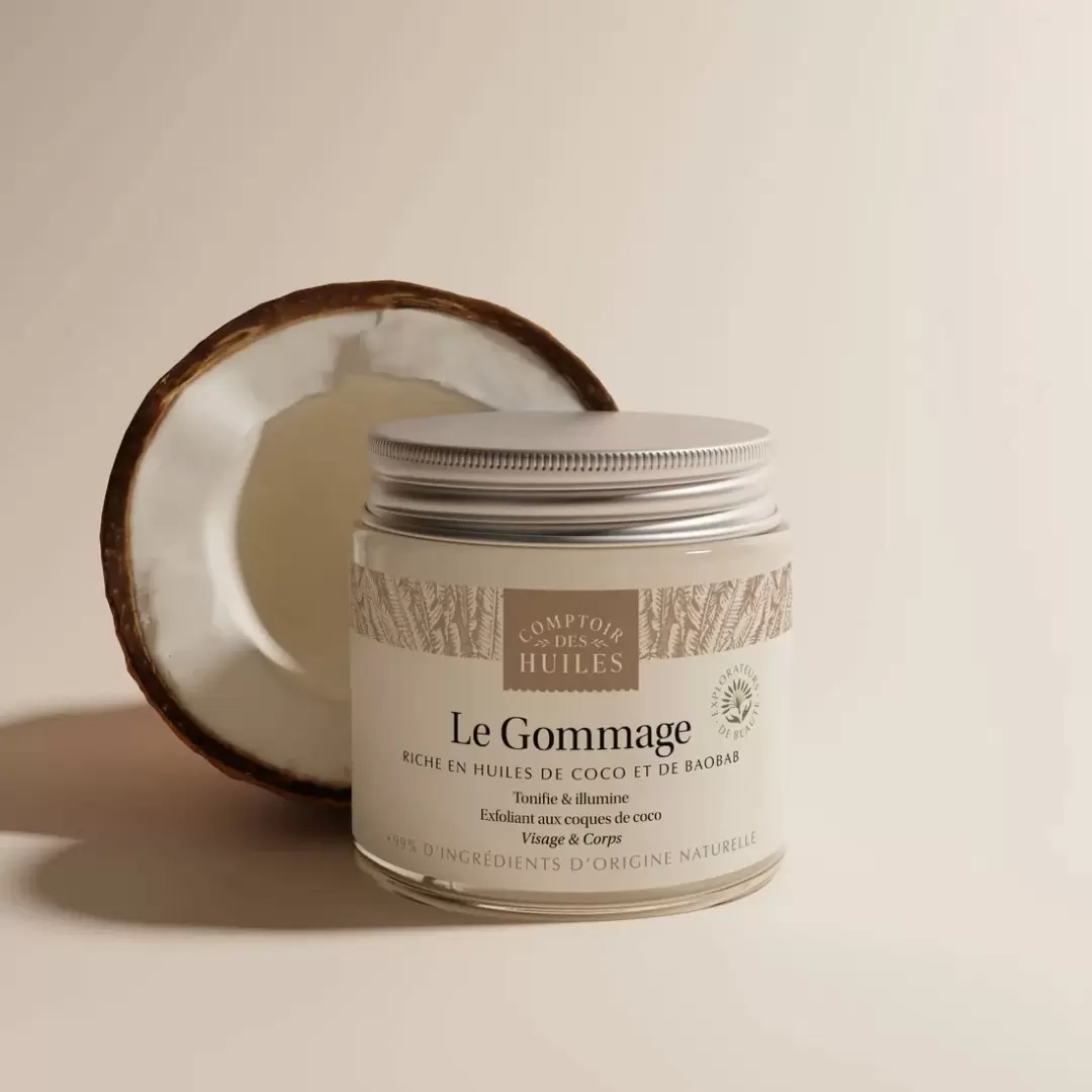 Gommage bio visage corps à la coco | Comptoir des Huiles
