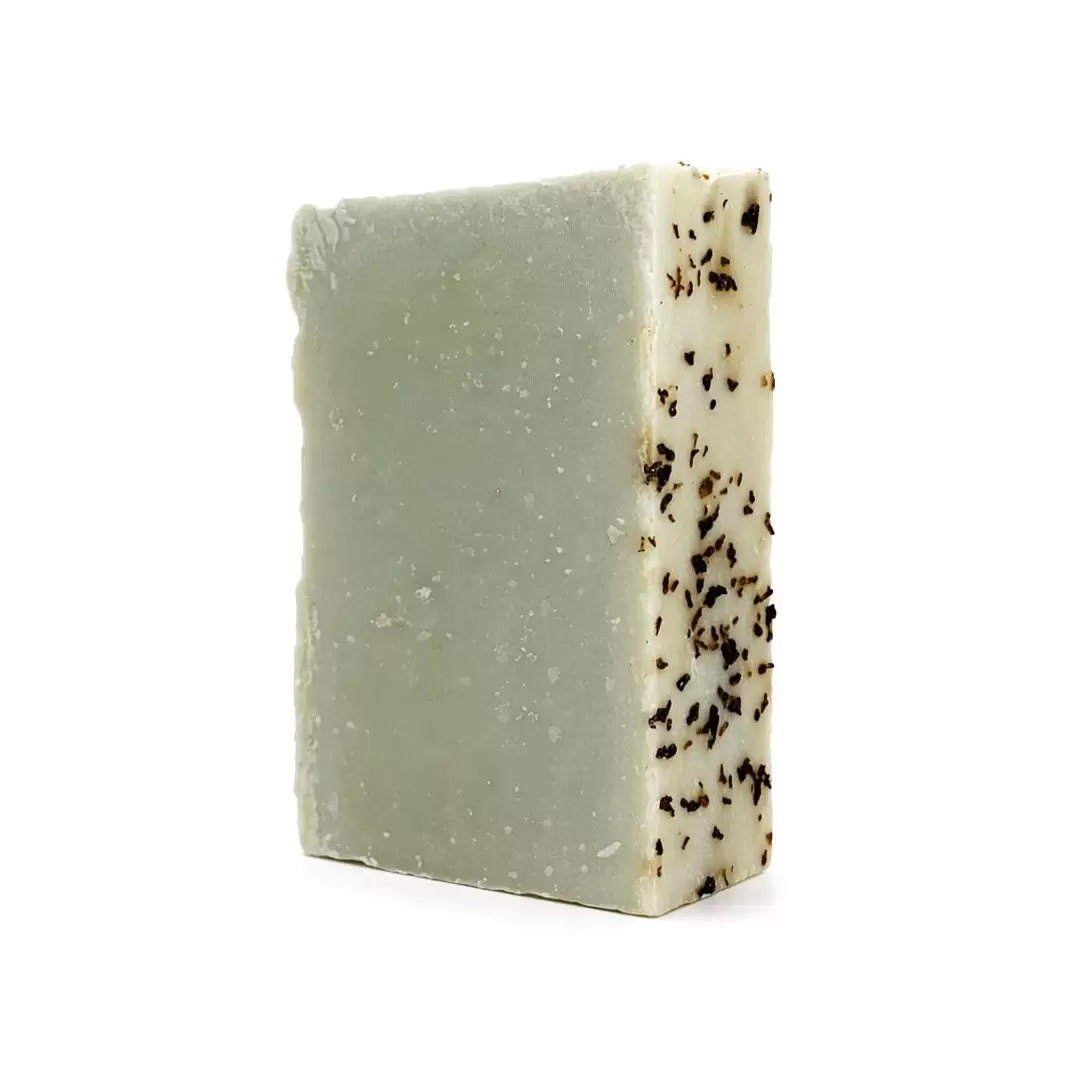 Savon bio à la menthe poivrée 135g - saponification à froid | Savonnerie Artisanale du Jura