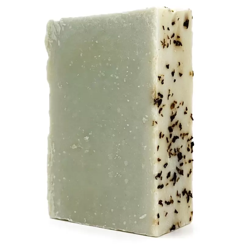 Savon bio à la menthe poivrée 135g - saponification à froid | Savonnerie Artisanale du Jura