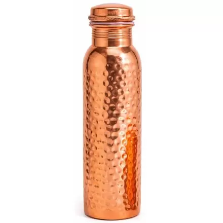 Gourde cuivre pur martelé 950ml – Bouteille ayurvédique