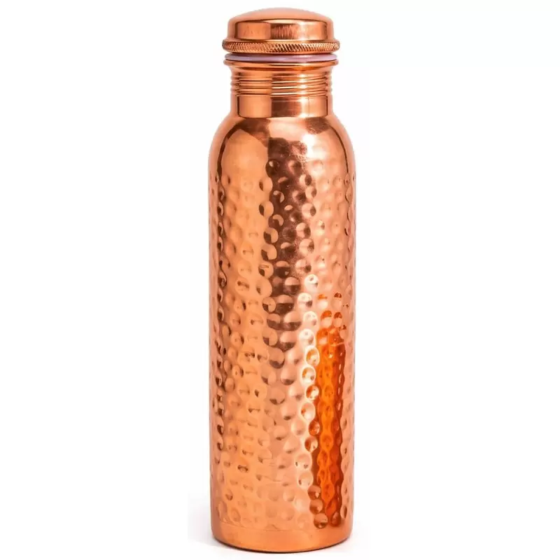 Gourde cuivre pur martelé 950ml – Bouteille ayurvédique