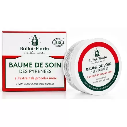 Baume de soin des Pyrénées Bio propolis noire | Ballot-Flurin