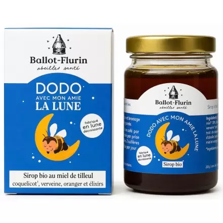 Sirop Sommeil Bio "Dodo avec mon Amie la Lune" - 125g | Ballot Flurin