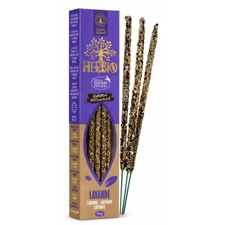 Encens Herbio Lavande  – Encens naturel smudge certifié Ecocert