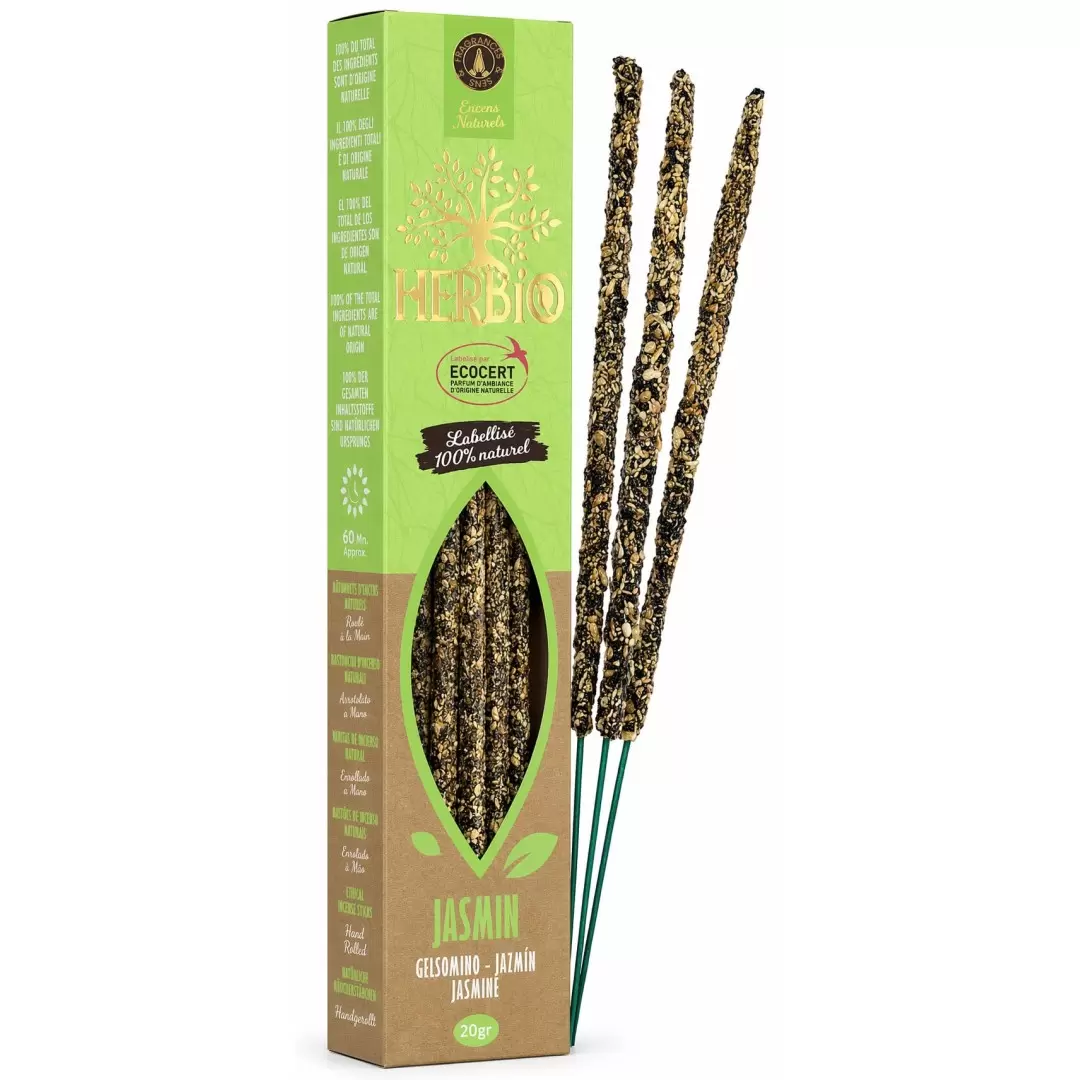 Encens Herbio Jasmin  – Encens naturel smudge certifié Ecocert