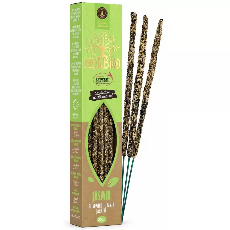 Encens Herbio Jasmin  – Encens naturel smudge certifié Ecocert
