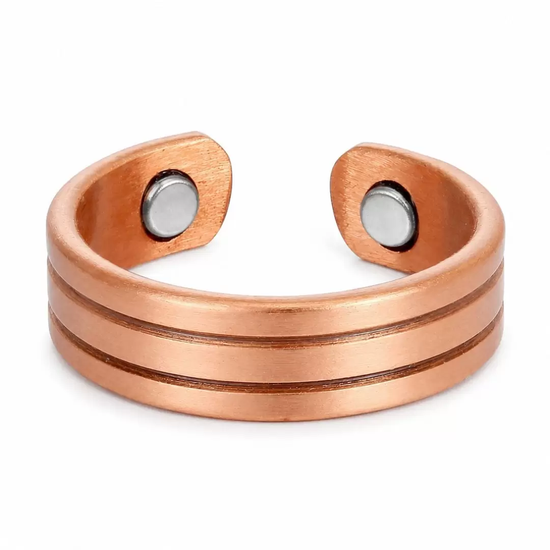 Bague en cuivre magnétique réglable – cuivre pur & aimants néodyme