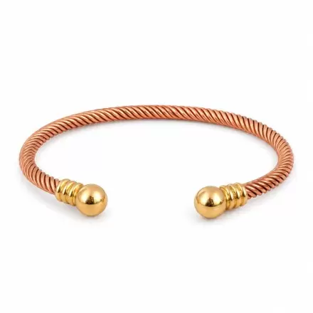Bracelet cuivre tressé réglable – finition laiton | Source Shop