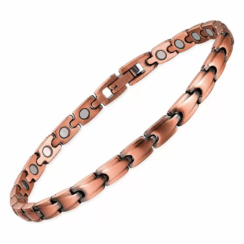 Bracelet en cuivre magnétique réglable – maillons & aimants néodyme