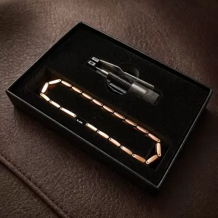 Bracelet cuivre magnétique réglable – maillons & aimants | Source Shop