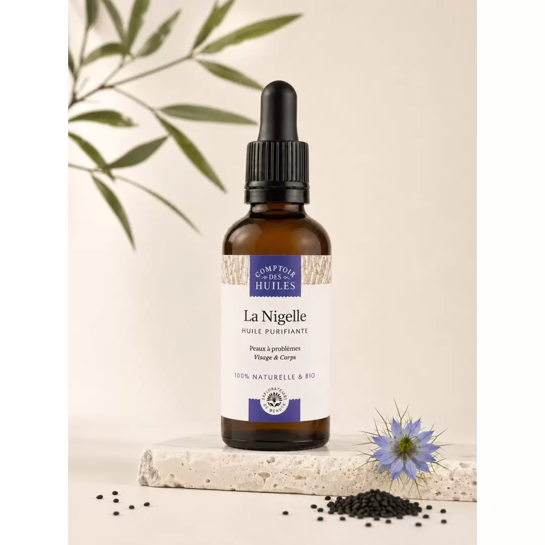 Huile de nigelle bio purifiante | Comptoir des Huiles