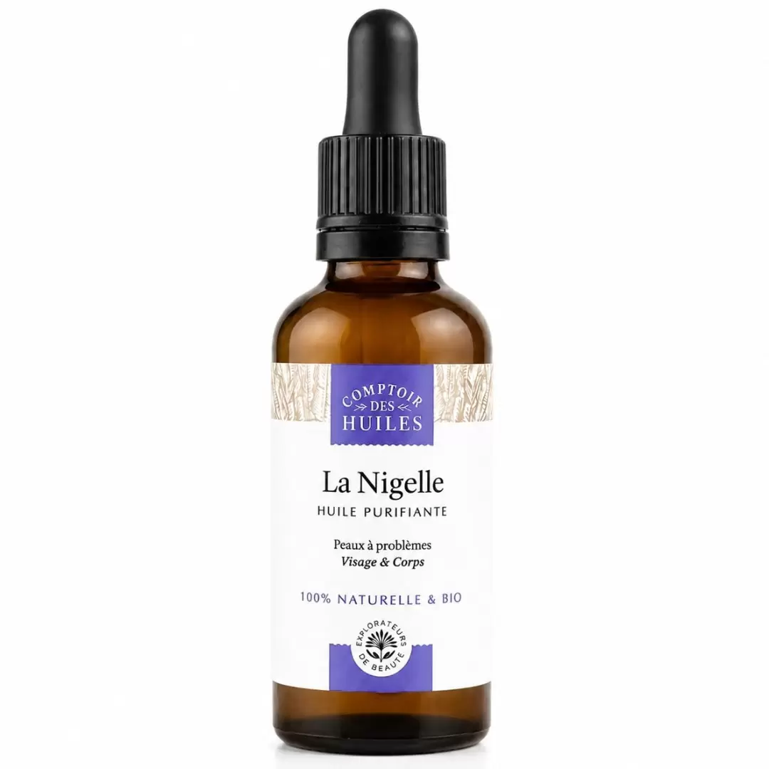 Huile de nigelle bio purifiante | Comptoir des Huiles