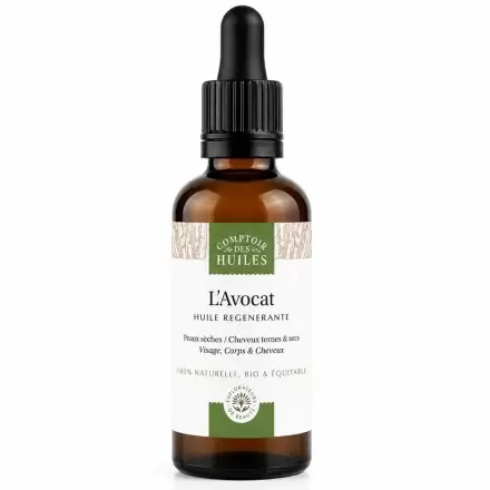 Huile d’avocat bio régénérante | Comptoir des Huiles