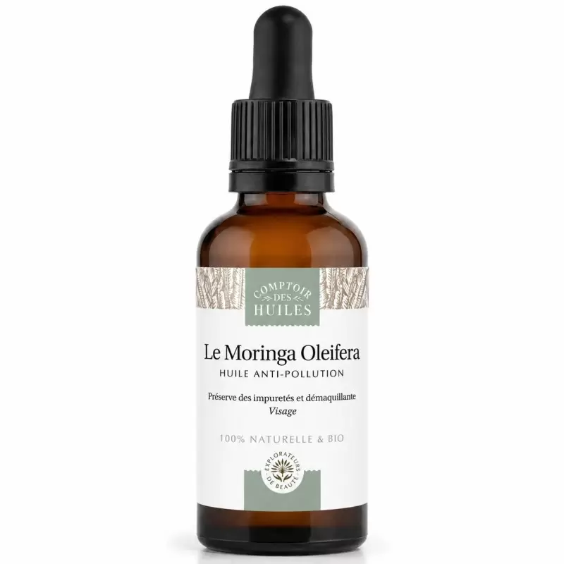 Huile de moringa bio anti-pollution | Comptoir des Huiles
