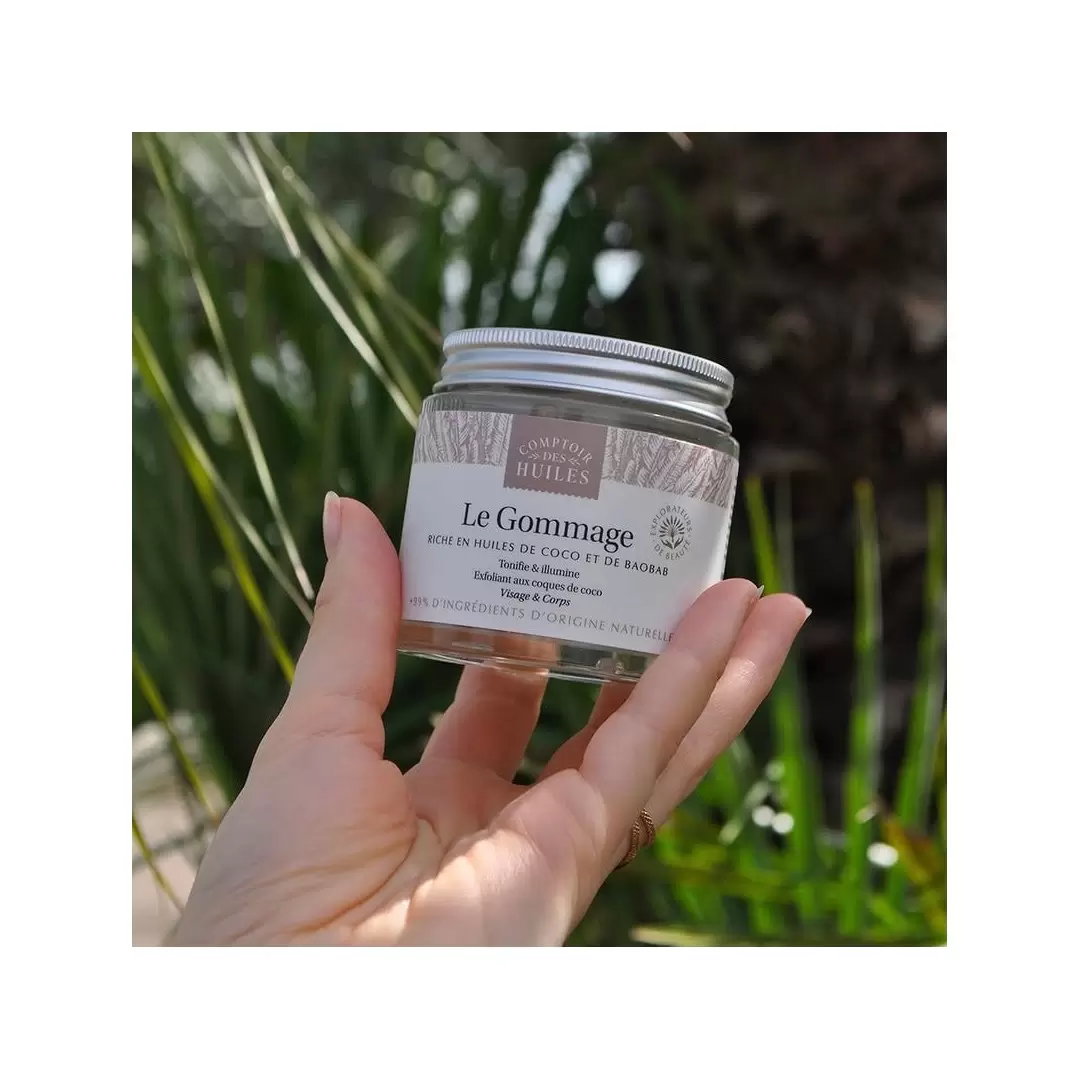Gommage bio visage corps à la coco | Comptoir des Huiles