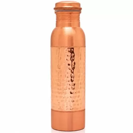 Gourde cuivre semi-martelé 950ml – Bouteille ayurvédique