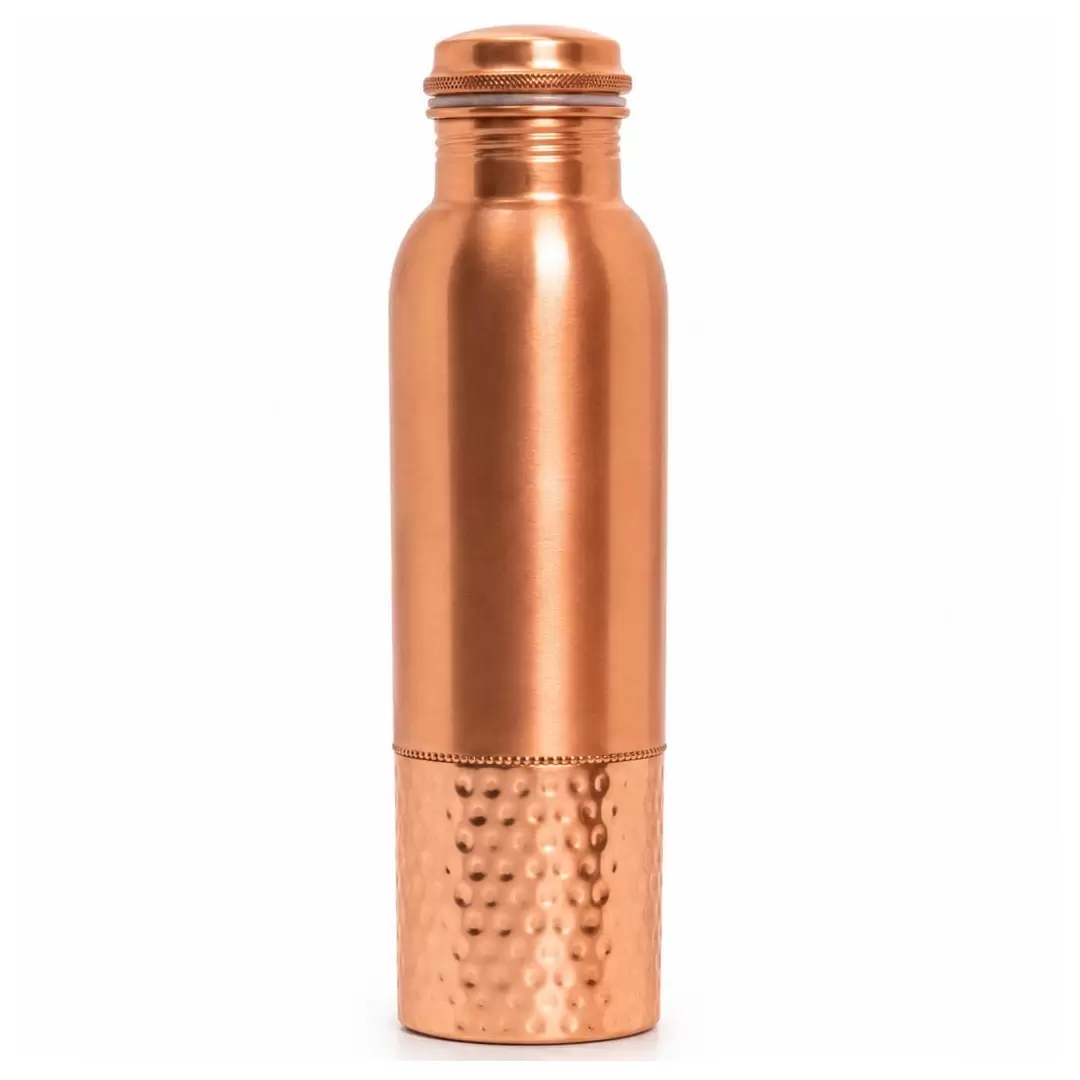 Gourde cuivre semi-martelé 950ml – Bouteille ayurvédique