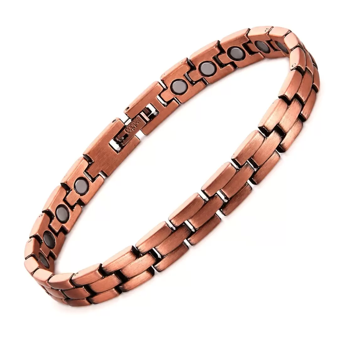 Bracelet cuivre magnétique réglable – cuivre pur & aimants néodyme