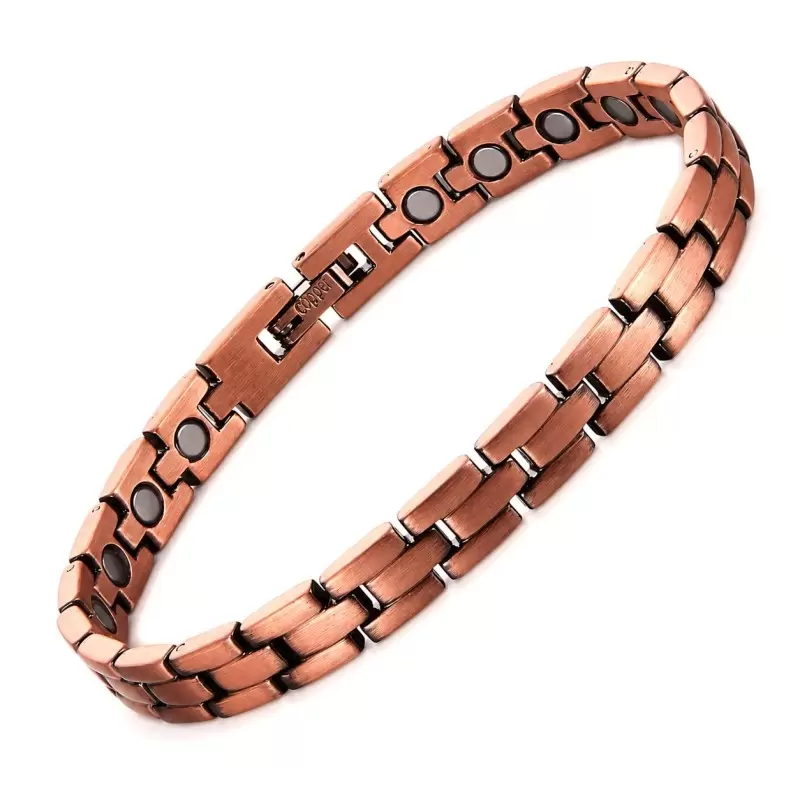 Bracelet cuivre magnétique réglable – cuivre pur & aimants néodyme
