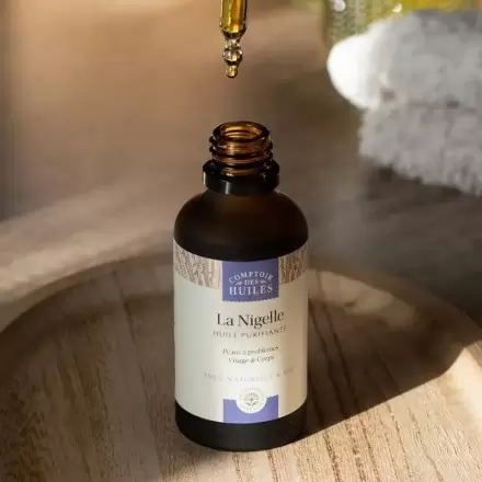 Huile de nigelle bio purifiante | Comptoir des Huiles